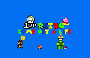 1-Up Retro Video Games - Logo